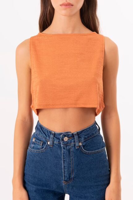 πορτοκαλι crop top 2